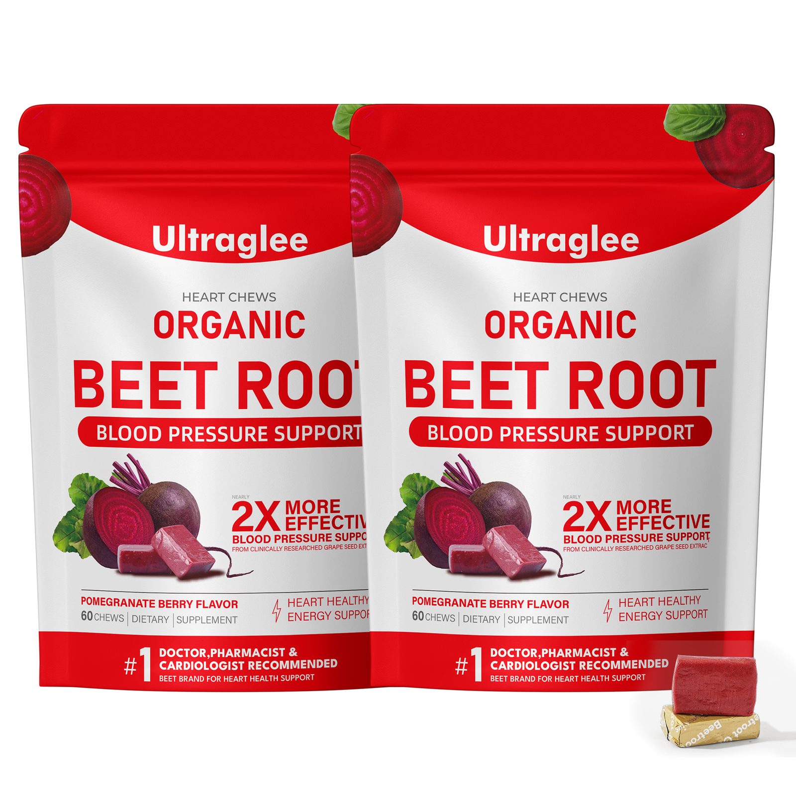 Beetroot Chews in 2 pack